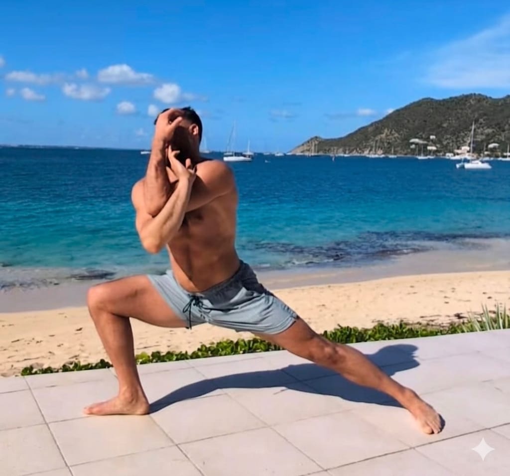 Parivrtta Parsvakonasana — Revolved Side Angle · Eagle Arms
